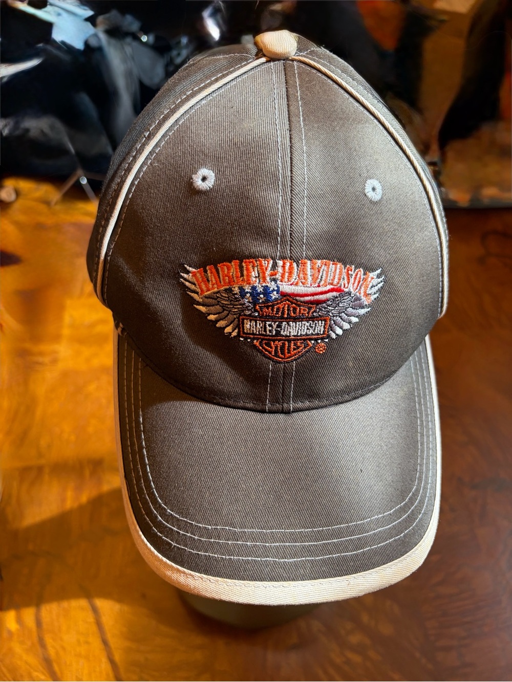 Harley-Davidson Embroidered Logo Baseball Cap brown/tan